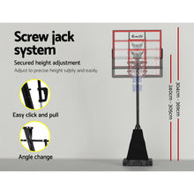 Load image into Gallery viewer, Everfit 3.05M Basketball Hoop Stand System Adjustable Height Portable Red Pro