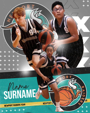 Newport Raiders Basketball BIG TICKET Photo