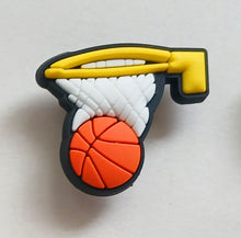 Load image into Gallery viewer, AAA Basketball Themed Jibbitz Croc Charms - Multiple Styles Available