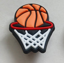 Load image into Gallery viewer, AAA Basketball Themed Jibbitz Croc Charms - Multiple Styles Available