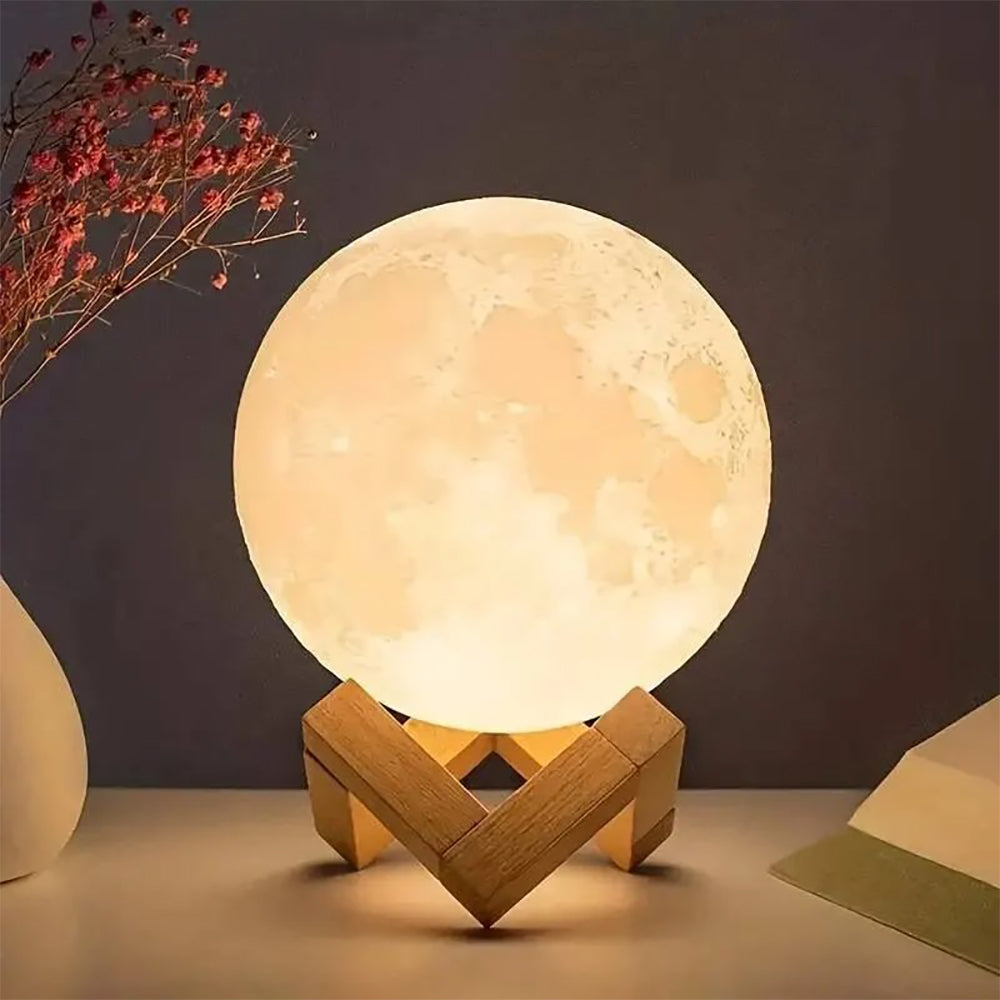 Desktop Moon LED Ornamental Moon Night Light Lamp