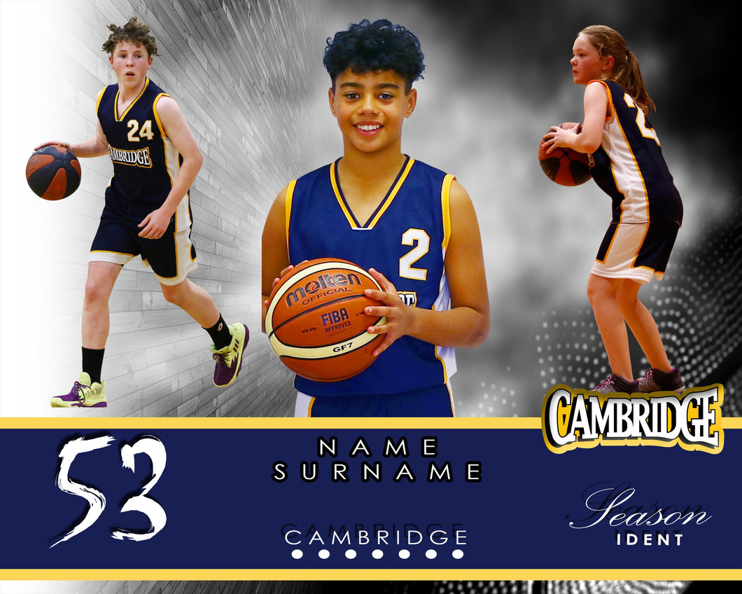 Cambridge Basketball ELEGANT Photo