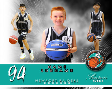 Newport Raiders Basketball ELEGANT Photo