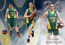 Load image into Gallery viewer, St Andrews Basketball A2 PLAYER FRAMES