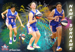 Point Cook Basketball FIREWORK Photo