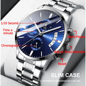 Men's Watch Luxury Brand BELUSHI High-End Business Casual Waterproof Watch