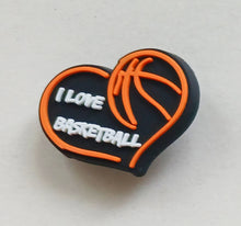 Load image into Gallery viewer, AAA Basketball Themed Jibbitz Croc Charms - Multiple Styles Available