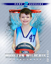 Load image into Gallery viewer, Western Wildcats Basketball INDIVIDUAL and SIBLING Photo