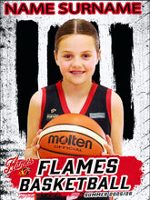 Load image into Gallery viewer, Flames Basketball INDIVIDUAL and SIBLING Photo