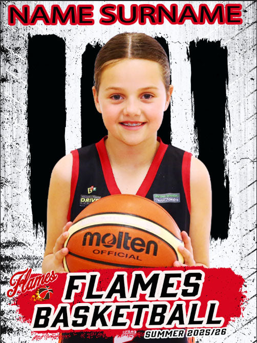 Flames Basketball INDIVIDUAL and SIBLING Photo