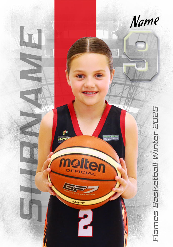 Flames Basketball INDIVIDUAL and SIBLING Photo