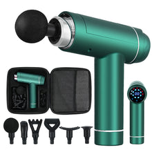 Load image into Gallery viewer, Everfit Massage Gun 30 Speed 6 Heads Vibration Muscle Massager Chargeable Green