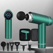 Load image into Gallery viewer, Everfit Massage Gun 30 Speed 6 Heads Vibration Muscle Massager Chargeable Green