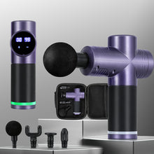 Load image into Gallery viewer, Everfit 30 Speed Massage Gun 4 Heads Vibration Muscle Massager Chargeable Purple