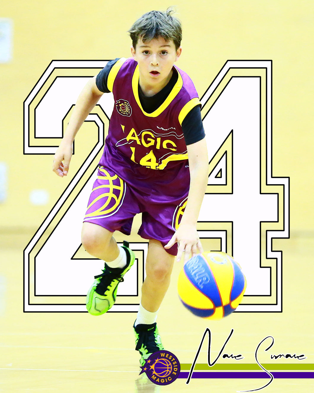 Westside Magic Basketball My Number Photo