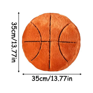 Basketball Shaped Fluffy Pillow