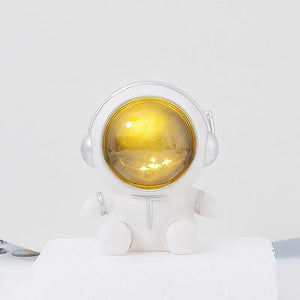 Astronaut Night Light & Piggy Bank Bedside Decor Lamps