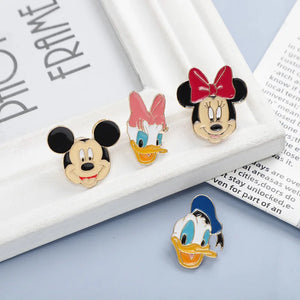 Disney Brooches Mickey, Minnie, Donald Duck, Daisy