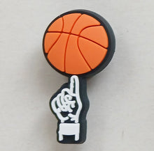 Load image into Gallery viewer, AAA Basketball Themed Jibbitz Croc Charms - Multiple Styles Available