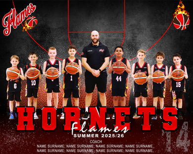 Flames Basketball Team Photo DIGITAL
