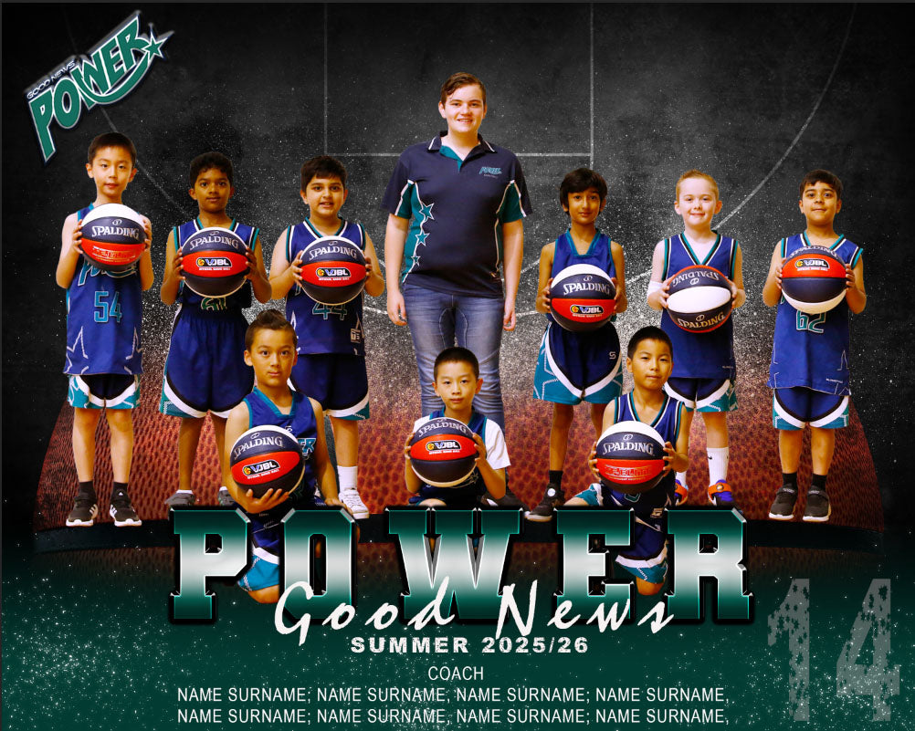 Good News Power Basketball Team Photo DIGITAL