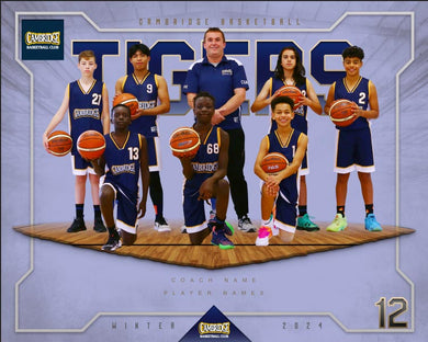 Cambridge Basketball Team Photo PRINT