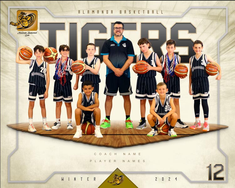 Alamanda Basketball Team Photo PRINT