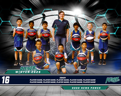 Good News Power Basketball Team Photo PRINT