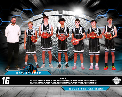 Woodville Basketball Team Photo DIGITAL