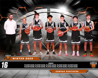 Corpus Christi Basketball Team Photo PRINT