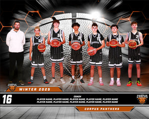Corpus Christi Basketball Team Photo DIGITAL