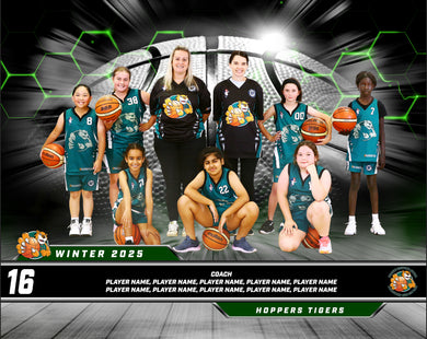 Hoppers Basketball Team Photo PRINT