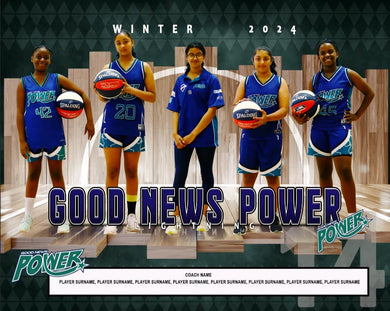 Good News Power Basketball Team Photo PRINT