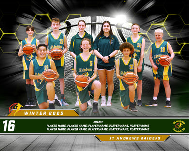 St Andrews Basketball Team Photo DIGITAL
