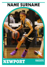 Load image into Gallery viewer, Newport Raiders Basketball Trading Card Design Series