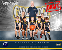Load image into Gallery viewer, Cambridge Basketball Digital Team Photo