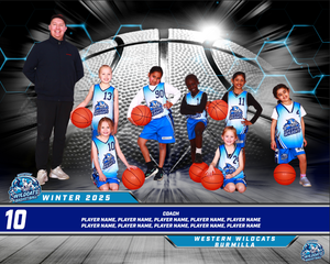 Western Wildcats Basketball Team Photo DIGITAL