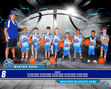 Load image into Gallery viewer, Western Wildcats Basketball Team Photo DIGITAL