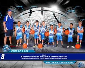 Western Wildcats Basketball Team Photo DIGITAL