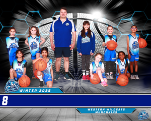 Western Wildcats Basketball Team Photo DIGITAL