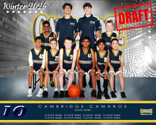 Load image into Gallery viewer, Cambridge Basketball Digital Team Photo