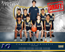 Load image into Gallery viewer, Cambridge Basketball Digital Team Photo