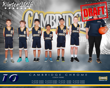 Load image into Gallery viewer, Cambridge Basketball Digital Team Photo