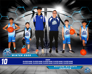 Western Wildcats Basketball Team Photo DIGITAL