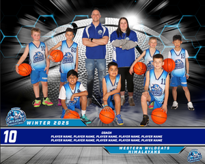 Western Wildcats Basketball Team Photo DIGITAL
