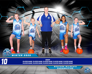 Western Wildcats Basketball Team Photo DIGITAL