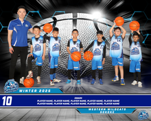 Load image into Gallery viewer, Western Wildcats Basketball Team Photo DIGITAL