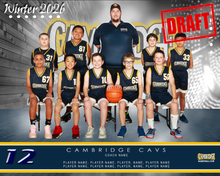 Load image into Gallery viewer, Cambridge Basketball Digital Team Photo