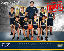 Load image into Gallery viewer, Cambridge Basketball Digital Team Photo