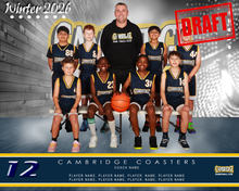 Load image into Gallery viewer, Cambridge Basketball Digital Team Photo